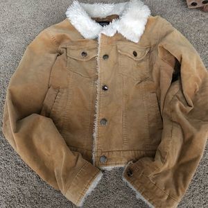 Vintage Sherpa lined corduroy jacket